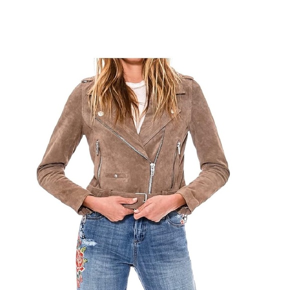 BlankNYC beautiful suede motorcycle jacket sz Sm - Picture 1 of 8